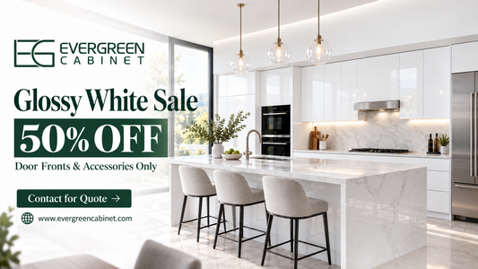 Glossy White Sale: 50% Off Door Fronts & Accessories